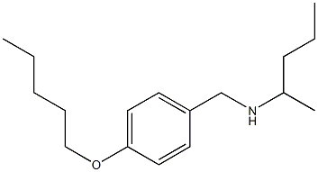 pentan-2-yl({[4-(pentyloxy)phenyl]methyl})amine 结构式