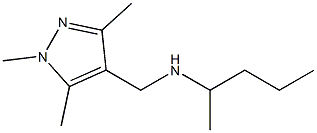 pentan-2-yl[(1,3,5-trimethyl-1H-pyrazol-4-yl)methyl]amine 结构式