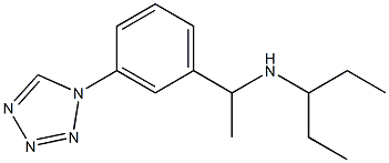 pentan-3-yl({1-[3-(1H-1,2,3,4-tetrazol-1-yl)phenyl]ethyl})amine 结构式