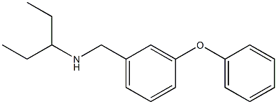 pentan-3-yl[(3-phenoxyphenyl)methyl]amine 结构式