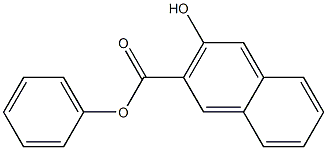 phenyl 3-hydroxynaphthalene-2-carboxylate 结构式