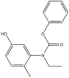 phenyl N-ethyl-N-(5-hydroxy-2-methylphenyl)carbamate 结构式