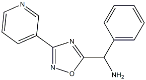 phenyl[3-(pyridin-3-yl)-1,2,4-oxadiazol-5-yl]methanamine 结构式