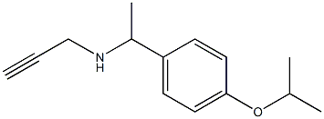 prop-2-yn-1-yl({1-[4-(propan-2-yloxy)phenyl]ethyl})amine 结构式