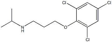 propan-2-yl[3-(2,4,6-trichlorophenoxy)propyl]amine 结构式