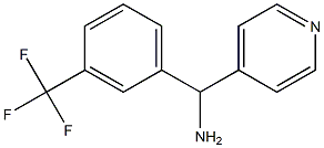 pyridin-4-yl[3-(trifluoromethyl)phenyl]methanamine 结构式