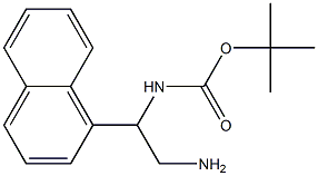 tert-butyl 2-amino-1-(1-naphthyl)ethylcarbamate 结构式