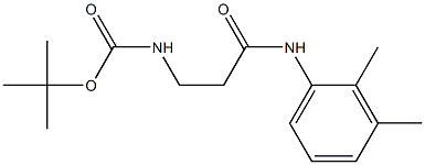 tert-butyl 3-[(2,3-dimethylphenyl)amino]-3-oxopropylcarbamate 结构式
