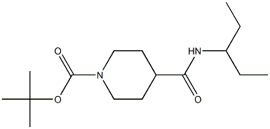 tert-butyl 4-{[(1-ethylpropyl)amino]carbonyl}piperidine-1-carboxylate 结构式