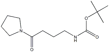 tert-butyl 4-oxo-4-pyrrolidin-1-ylbutylcarbamate 结构式