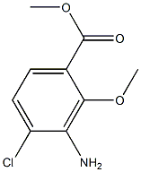 3-Amino-4-chloro-2-methoxy-benzoic acid methyl ester 结构式