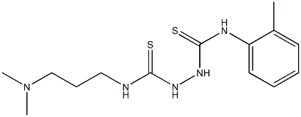 3-(3-dimethylaminopropyl)-1-[(2-methylphenyl)thiocarbamoylamino]thiourea 结构式