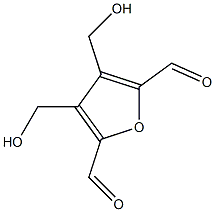 2,5-Furandicarboxaldehyde,  3,4-bis(hydroxymethyl)- 结构式