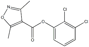 4-Isoxazolecarboxylic  acid,  3,5-dimethyl-,  2,3-dichlorophenyl  ester 结构式