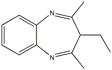 3H-1,5-Benzodiazepine,  3-ethyl-2,4-dimethyl- 结构式