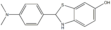 2-(4-(DIMETHYLAMINO)PHENYL)-2,3-DIHYDROBENZO[D]THIAZOL-6-OL 结构式