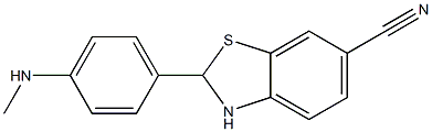 2-(4-(METHYLAMINO)PHENYL)-2,3-DIHYDROBENZO[D]THIAZOLE-6-CARBONITRILE 结构式