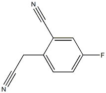 2-CYANO-4-FLUOROPHENYLACETONITRILE 结构式