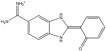 [amino-[(2E)-2-(6-oxo-1-cyclohexa-2,4-dienylidene)-1,3-dihydrobenzoimidazol-5-yl]methylidene]azanium 结构式