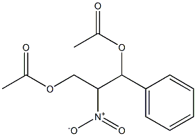 Acetic acid 3-acetoxy-2-nitro-3-phenyl-propyl ester 结构式