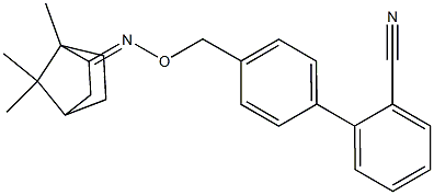 4'-(1,7,7-Trimethyl-bicyclo[2.2.1]hept-2-ylideneaminooxymethyl)-biphenyl-2-carbonitrile 结构式