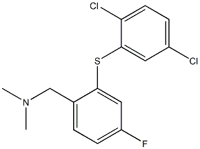 N-{2-[(2,5-dichlorophenyl)sulfanyl]-4-fluorobenzyl}-N,N-dimethylamine 结构式