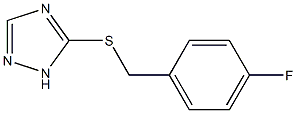 5-[(4-fluorobenzyl)sulfanyl]-1H-1,2,4-triazole 结构式