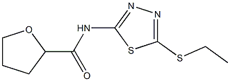 N-[5-(ethylsulfanyl)-1,3,4-thiadiazol-2-yl]tetrahydro-2-furancarboxamide 结构式