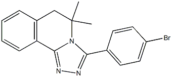 3-(4-bromophenyl)-5,5-dimethyl-5,6-dihydro[1,2,4]triazolo[3,4-a]isoquinoline 结构式