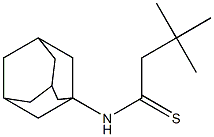 N-(1-adamantyl)-3,3-dimethylbutanethioamide 结构式