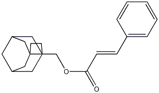 tricyclo[4.3.1.1~3,8~]undec-3-ylmethyl 3-phenylacrylate 结构式