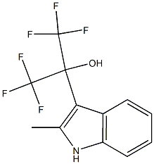 1,1,1,3,3,3-hexafluoro-2-(2-methyl-1H-indol-3-yl)-2-propanol 结构式