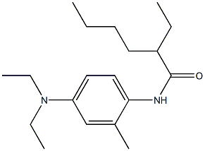 N-[4-(diethylamino)-2-methylphenyl]-2-ethylhexanamide 结构式