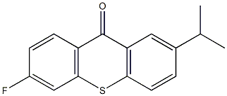 6-fluoro-2-isopropyl-9H-thioxanthen-9-one 结构式