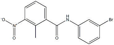 N-(3-bromophenyl)-3-nitro-2-methylbenzamide 结构式