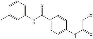 4-[(methoxyacetyl)amino]-N-(3-methylphenyl)benzamide 结构式