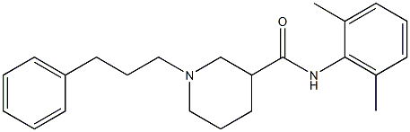 N-(2,6-dimethylphenyl)-1-(3-phenylpropyl)-3-piperidinecarboxamide 结构式