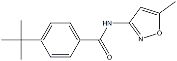 4-tert-butyl-N-(5-methyl-3-isoxazolyl)benzamide 结构式