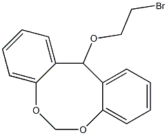 2-bromoethyl 12H-dibenzo[d,g][1,3]dioxocin-12-yl ether 结构式