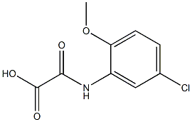 (5-chloro-2-methoxyanilino)(oxo)acetic acid 结构式