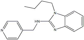 N-(1-butyl-1H-benzimidazol-2-yl)-N-(4-pyridinylmethyl)amine 结构式