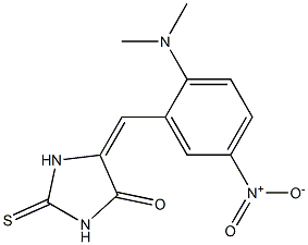 5-{2-(dimethylamino)-5-nitrobenzylidene}-2-thioxo-4-imidazolidinone 结构式