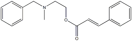 2-[benzyl(methyl)amino]ethyl 3-phenylacrylate 结构式