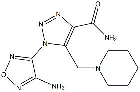1-(4-amino-1,2,5-oxadiazol-3-yl)-5-(1-piperidinylmethyl)-1H-1,2,3-triazole-4-carboxamide 结构式