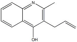 3-allyl-2-methyl-4-quinolinol 结构式
