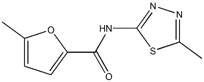 5-methyl-N-(5-methyl-1,3,4-thiadiazol-2-yl)-2-furamide 结构式