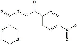 2-{4-nitrophenyl}-2-oxoethyl 4-thiomorpholinecarbodithioate 结构式