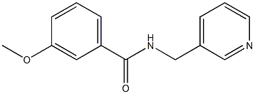 3-methoxy-N-(3-pyridinylmethyl)benzamide 结构式