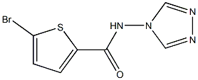 5-bromo-N-(4H-1,2,4-triazol-4-yl)-2-thiophenecarboxamide 结构式