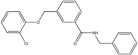 N-benzyl-3-[(2-chlorophenoxy)methyl]benzamide 结构式
